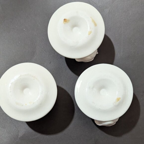 vintage Ceramic Egg Cups Chicken Design    Breakfast Decor Set Of 3 Farmhouse - Picture 8 of 8